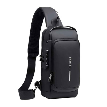 Anti-Theft Crossbody Sling Bag with USB Charging Port