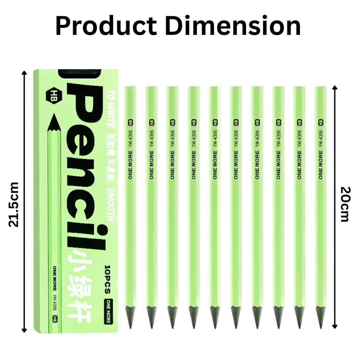 Study Pencil Set of 10 Pencil,Good Handwriting, Soft Wood for Easy Sharpening Ideal Gift for Artist, Art Lover, Students - Needsly