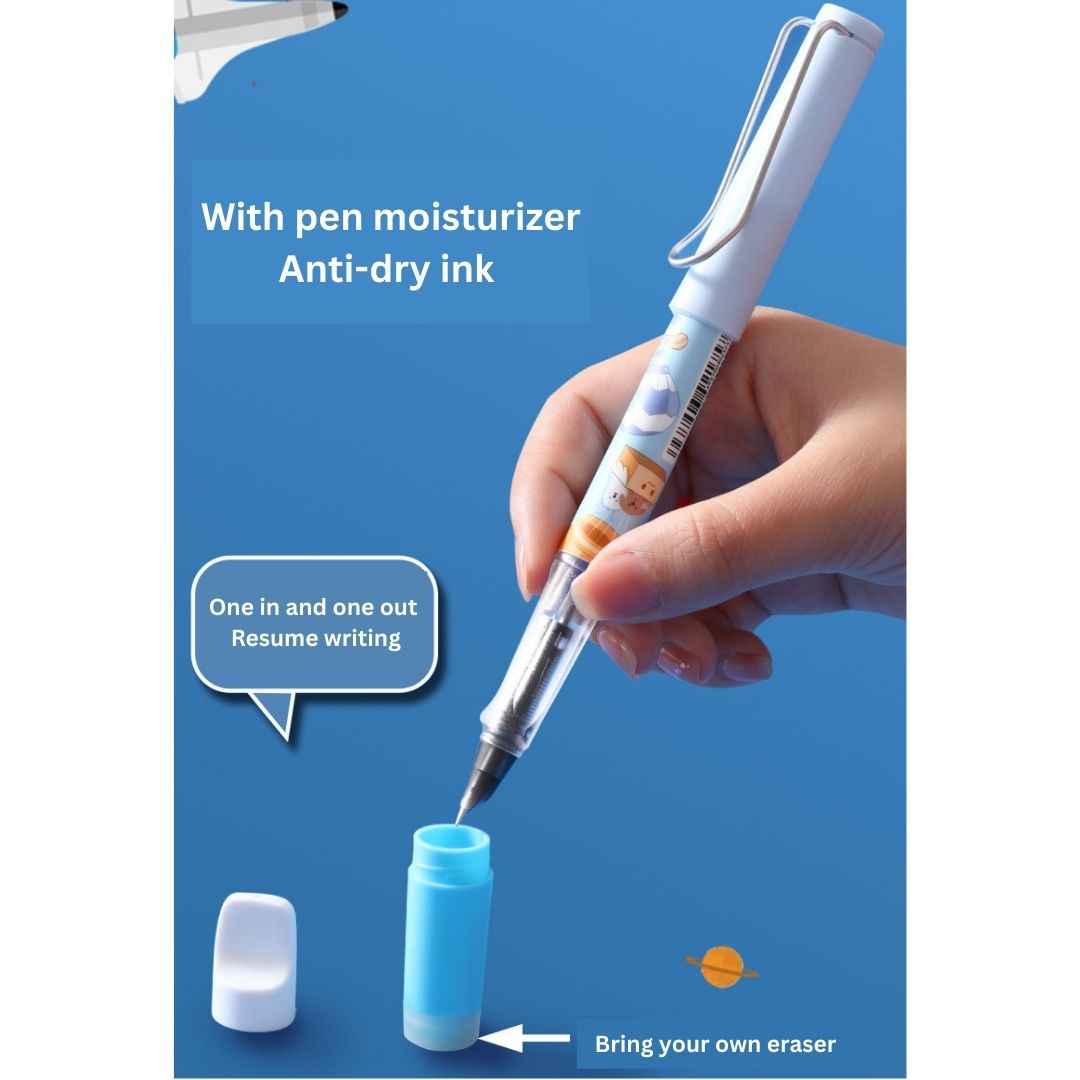 0.5mm Gel Pens Retractable Quick Dry Ink Fine Point Smooth Writing Pens for School Office Supplies (Fountain Pen) - Needsly