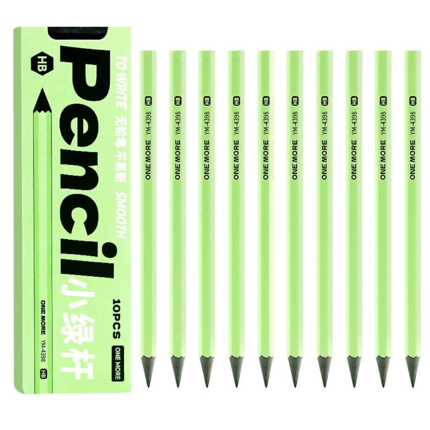 Study Pencil Set of 10 Pencil,Good Handwriting, Soft Wood for Easy Sharpening Ideal Gift for Artist, Art Lover, Students - Needsly