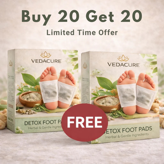 Ayurvedic Herbal Foot Patches - Buy 20 Get 20 Free (Pack of 40) @499 - Needsly