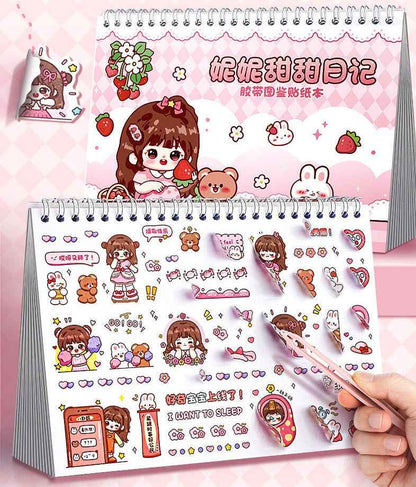 Princess Sticker Book - Activity and Scrapbook Set with Cartoon Girls Stickers for Wall Art, Greeting Cards, Laptop, and Phone Cases (20 Sheets/Over 1000 Stickers) - Needsly
