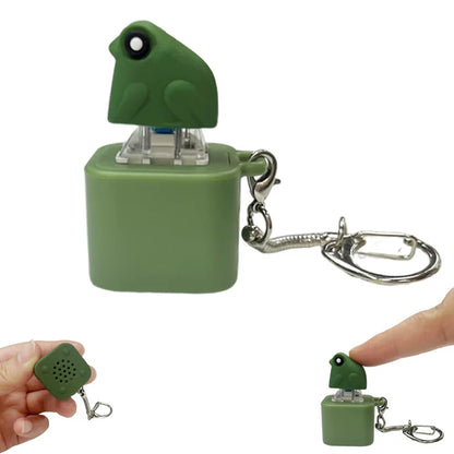 Frog Croaking Keychain – Funny Sound Keychain Toy for Kids & Gifts, ADHD treatment toy