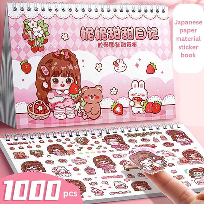 Princess Sticker Book - Activity and Scrapbook Set with Cartoon Girls Stickers for Wall Art, Greeting Cards, Laptop, and Phone Cases (20 Sheets/Over 1000 Stickers) - Needsly