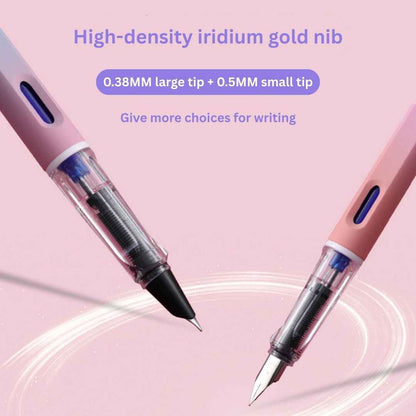 0.5mm Gel Pens Retractable Quick Dry Ink Fine Point Smooth Writing Pens for School Office Supplies (Fountain Pen) - Needsly
