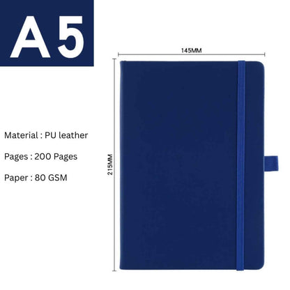 A5 Diary with Pen Set | Premium Hardcover Notebook Journal for Office, School & Personal Writing | Portable Daily Planner, Business Diary & Gift Set - Needsly