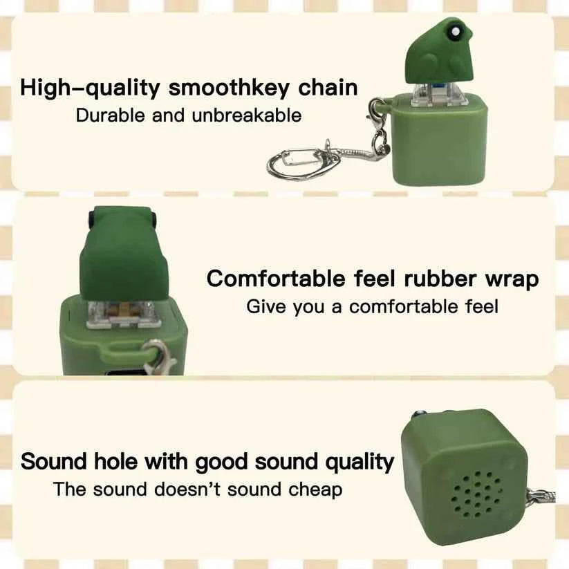 Frog Croaking Keychain – Funny Sound Keychain Toy for Kids & Gifts, ADHD treatment toy