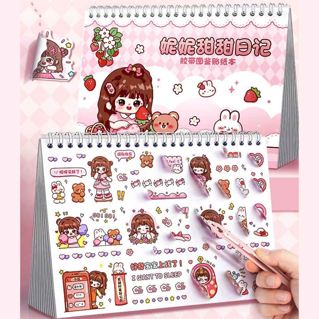 Princess Sticker Book - Activity and Scrapbook Set with Cartoon Girls Stickers for Wall Art, Greeting Cards, Laptop, and Phone Cases (20 Sheets/Over 1000 Stickers) - Needsly