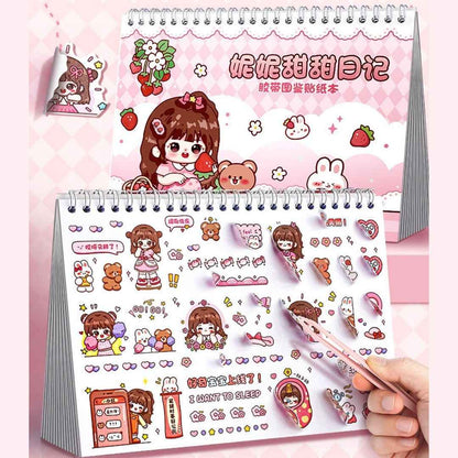 Princess Sticker Book - Activity and Scrapbook Set with Cartoon Girls Stickers for Wall Art, Greeting Cards, Laptop, and Phone Cases (20 Sheets/Over 1000 Stickers) - Needsly