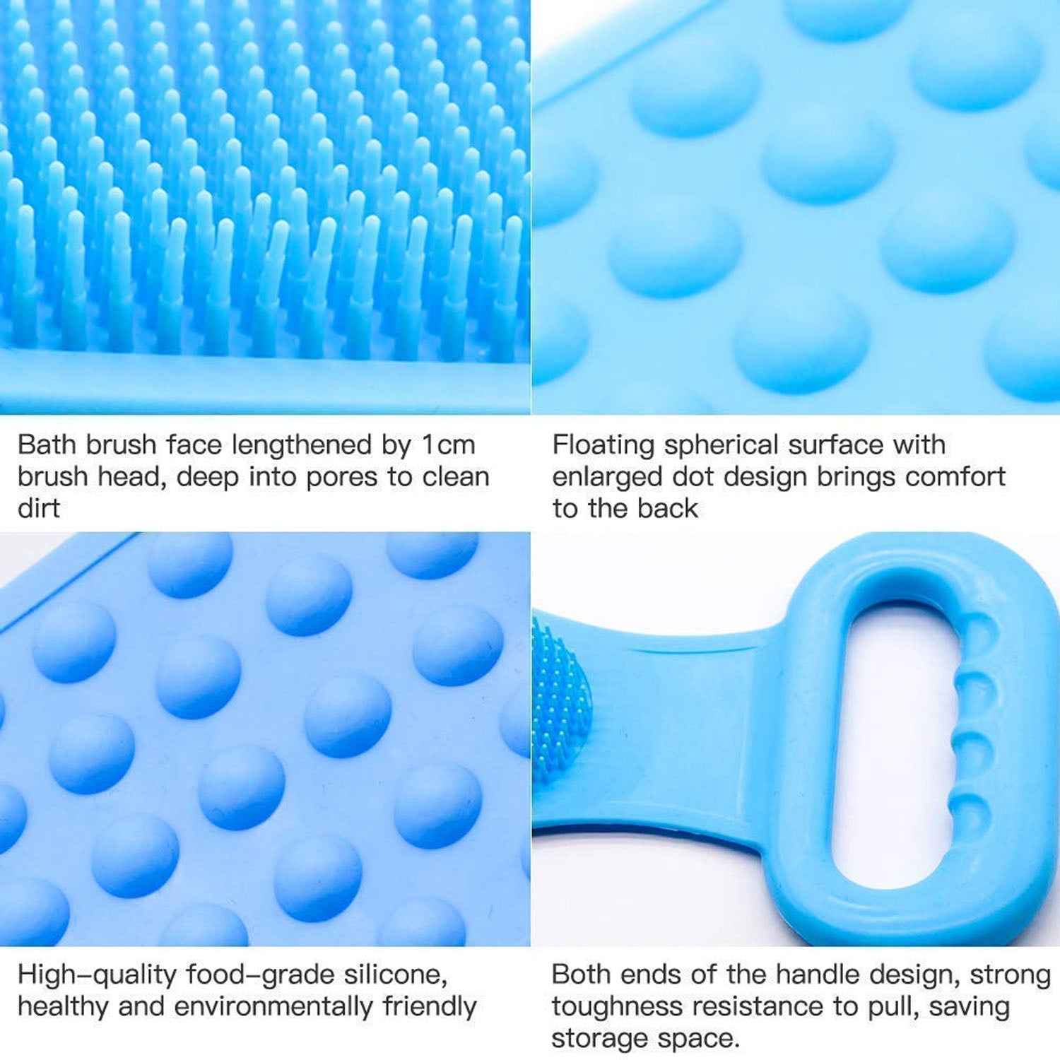1302 Silicone Body Scrubber Belt - Needsly