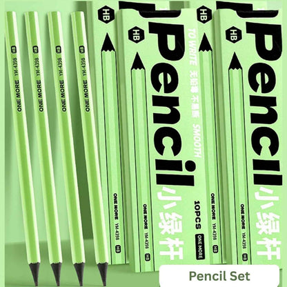 Study Pencil Set of 10 Pencil,Good Handwriting, Soft Wood for Easy Sharpening Ideal Gift for Artist, Art Lover, Students - Needsly