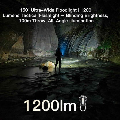 1200LM Super Bright Mini Keyring Torch