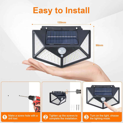 Solar Motion Sensor Light for Enhanced Outdoor Security - Needsly