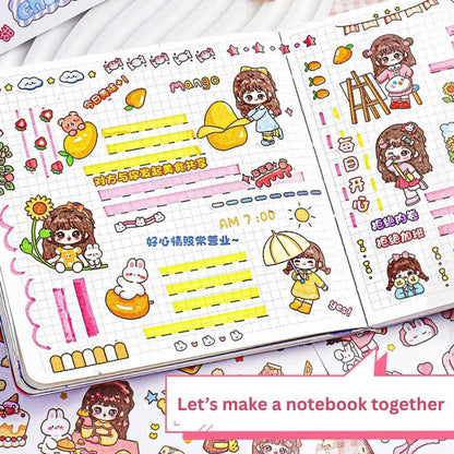 Princess Sticker Book - Activity and Scrapbook Set with Cartoon Girls Stickers for Wall Art, Greeting Cards, Laptop, and Phone Cases (20 Sheets/Over 1000 Stickers) - Needsly