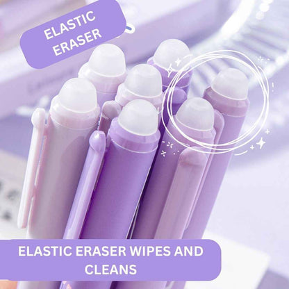 4 Pcs Cute Gel Pens - Aesthetic Retractable Blue Ink Pens with Cartoon Soft Grip for Kawaii Office & School Supplies - Needsly