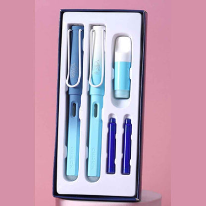 0.5mm Gel Pens Retractable Quick Dry Ink Fine Point Smooth Writing Pens for School Office Supplies (Fountain Pen) - Needsly