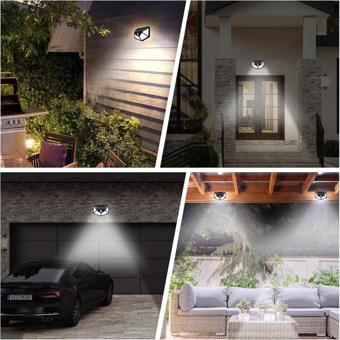 Solar Motion Sensor Light for Enhanced Outdoor Security - Needsly