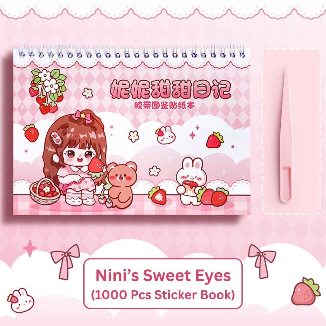 Princess Sticker Book - Activity and Scrapbook Set with Cartoon Girls Stickers for Wall Art, Greeting Cards, Laptop, and Phone Cases (20 Sheets/Over 1000 Stickers) - Needsly