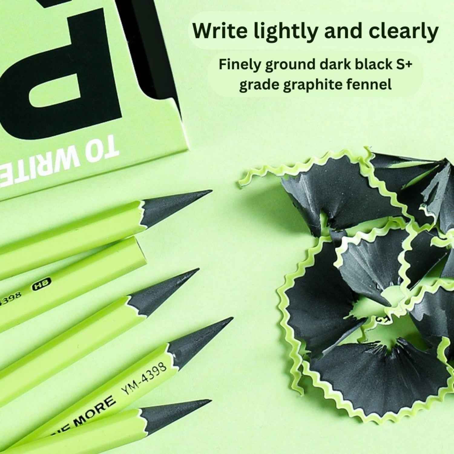 Study Pencil Set of 10 Pencil,Good Handwriting, Soft Wood for Easy Sharpening Ideal Gift for Artist, Art Lover, Students - Needsly