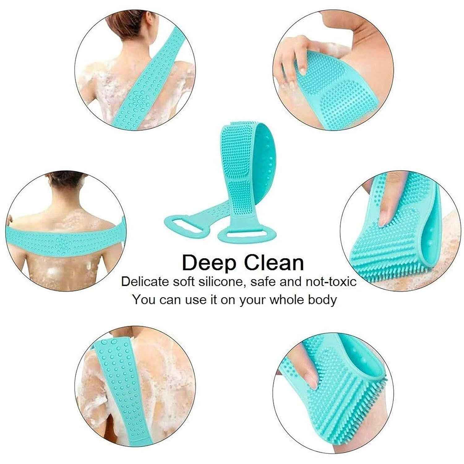 1302 Silicone Body Scrubber Belt - Needsly