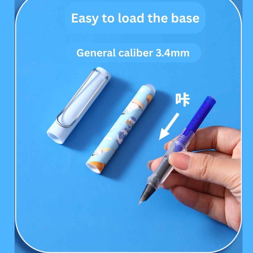 0.5mm Gel Pens Retractable Quick Dry Ink Fine Point Smooth Writing Pens for School Office Supplies (Fountain Pen) - Needsly
