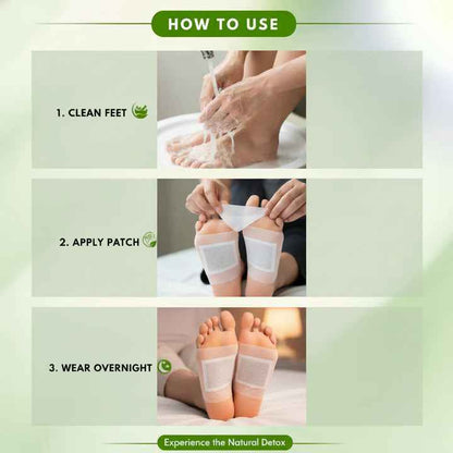 Herbal Giloy Detox Foot Patches | Body Detox Support, Stress Relief(1 BOX = 20 PATCHES-Buy 1 Get 3Free🔥🔥) - Needsly
